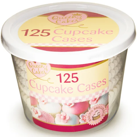 Queen Of Cakes Cupcake Cases 125 Pack