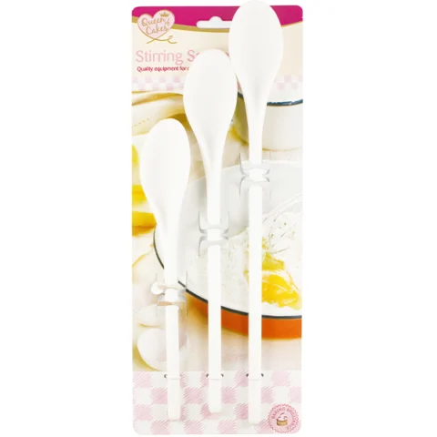 Queen Of Cakes PP Stirring Spoon Set 3 Pack