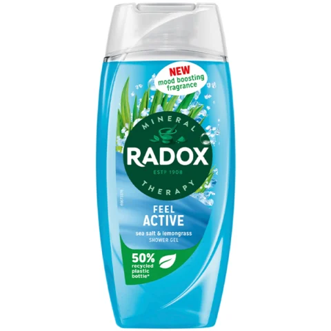Radox Mineral Therapy Feel Active Sea Salt & Lemongrass Shower Gel 225ml