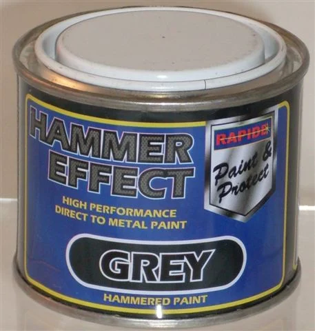 Rapide Hammer Effect Grey Paint 170ml