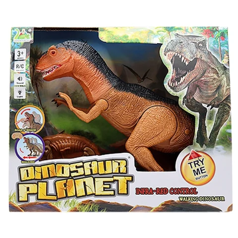 Rc Infrared Walking & Roaring Dinosaur With Light & Sound