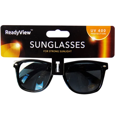 Ready View UV 400 Men's Black Wayfarer Sunglasses
