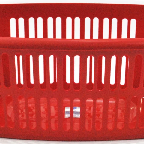 Rectangular Laundry Basket Glitter Red