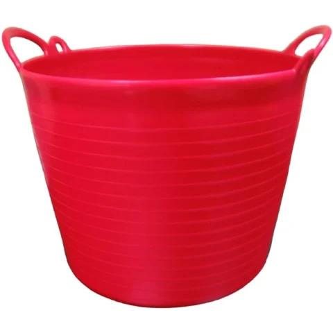 Red Plastic Flexi Tub 26L