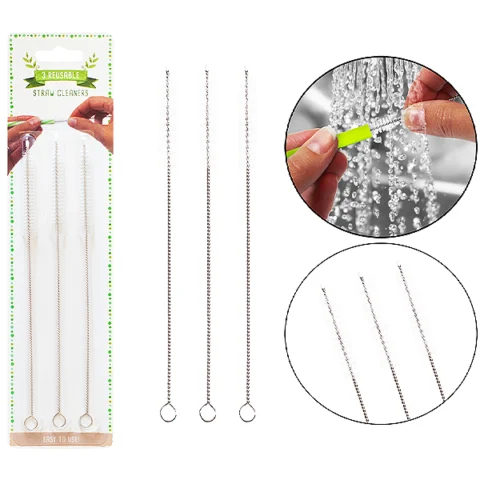 Reusable Straw Cleaner Brush 3 Pack