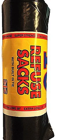 RM Extra Heavy Duty Black Refuse Sacks 115L 10 Pack