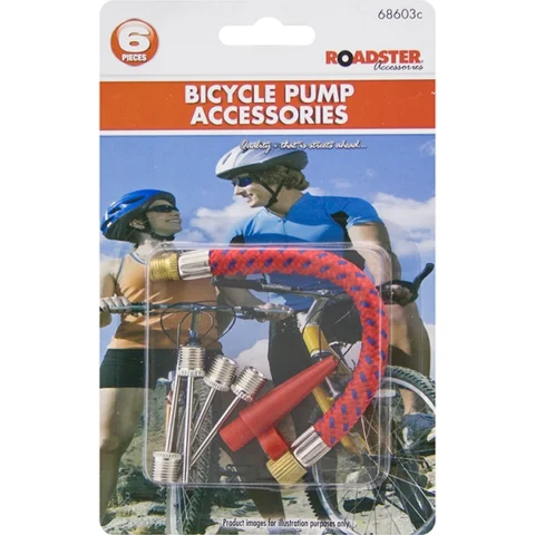 Roadster Bicycle Pump Accessories 6pc
