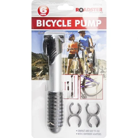 Roadster Bicylcle Pump 6pc