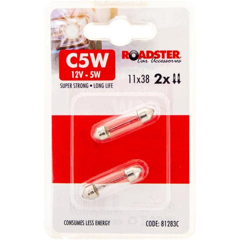 Roadster C5W 12V 5W 11 X 38 Car Light Bulb 2 Pack