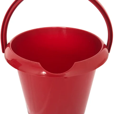 Round Bucket Glitter Red 5L
