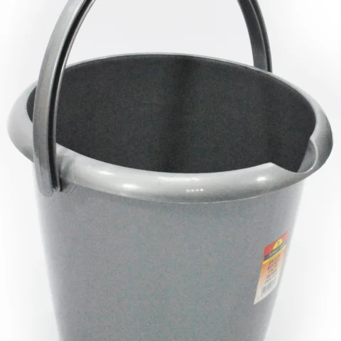 Round Bucket Silver 13l