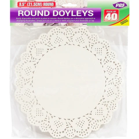 Round Doyleys 21cm 48 Pack