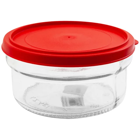 Round Glass Storage Jar With Lid 415ml