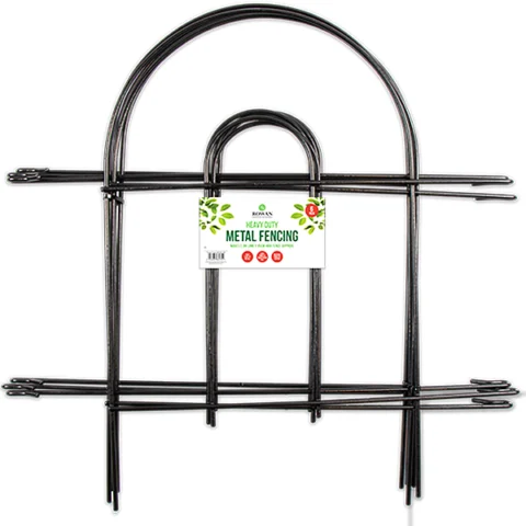 Rowan Heavy Duty Metal Garden Fencing 6 Pack