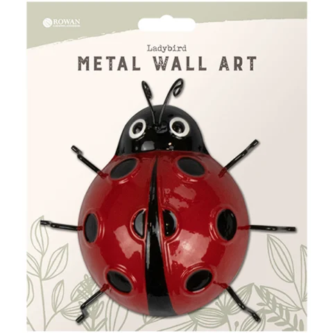 Rowan Ladybird Metal Wall Decoration 18cm X 15cm