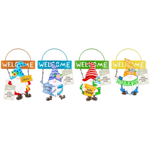 Rowan Metal Gonk Welcome Sign Assorted