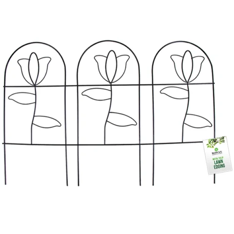 Rowan Metal Tulips Lawn Edging 45.5cm X 12cm