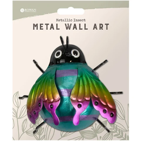 Rowan Metallic Multi-Coloured Insect Wall Art