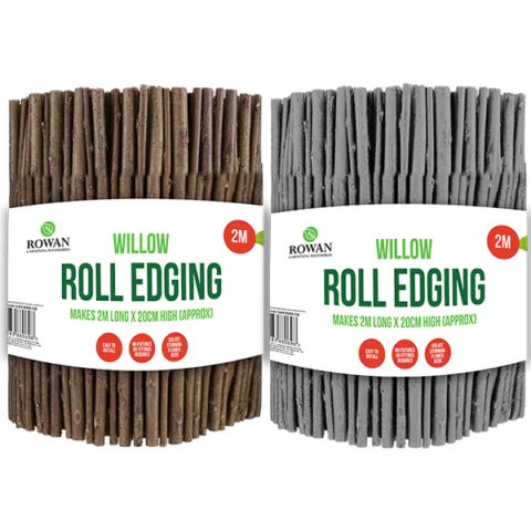 Rowan Willow Roll Lawn Edging 2m Assorted Colours