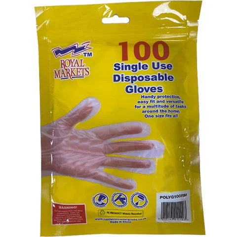 Royal Markets Single Use Disposable Gloves 100 Pack