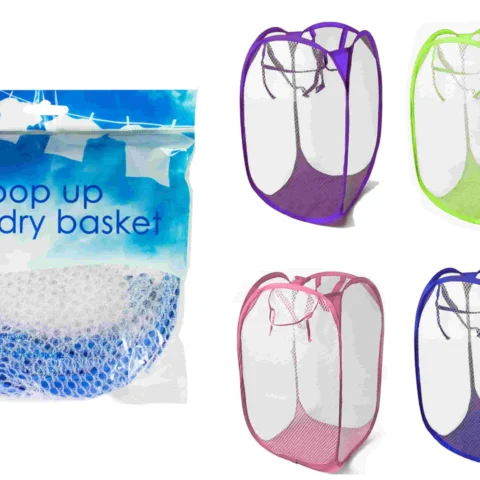 Royle Home Pop Up Laundry Baskets 4 Assorted Colours