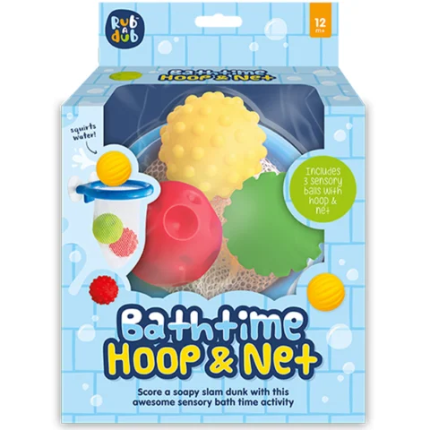 Rub A Dub Bathtime Basketball Hoop & Net Play Set