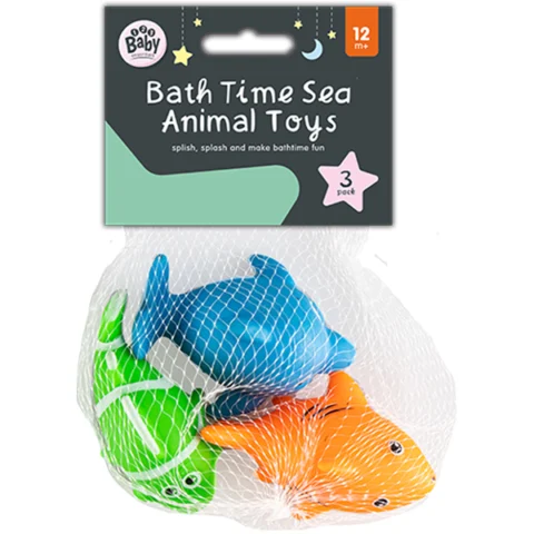 Rub A Dub Bathtime Sea Animal Bath Toys 3 Pack