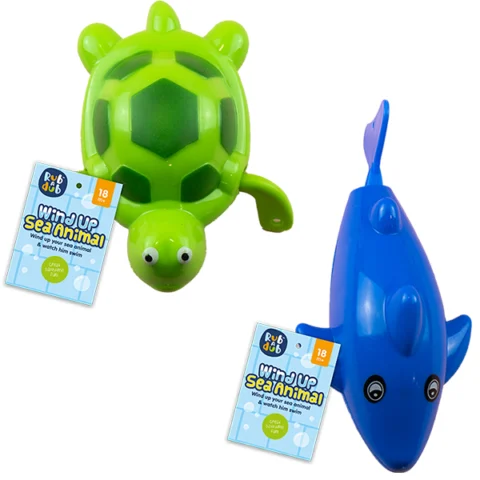 Rub A Dub Wind Up Sea Animal Bath Toy Assorted