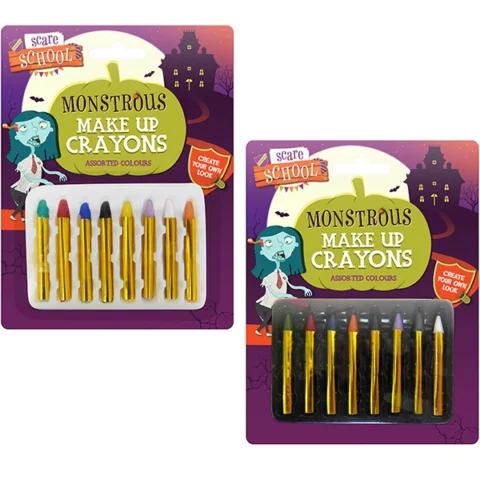 Scare School Monstrous Make-Up Crayons Assorted Colours