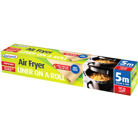 Sealapack Disposable Non-Stick Air Fryer Liner On A Roll 25cm X 5m