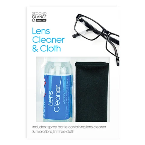 Second Glance Lens Cleaner & Cloth Set 30ml