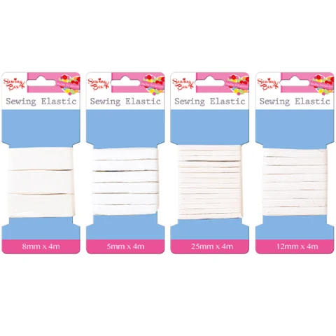 Sewing Box Sewing Elastic Assorted Sizes