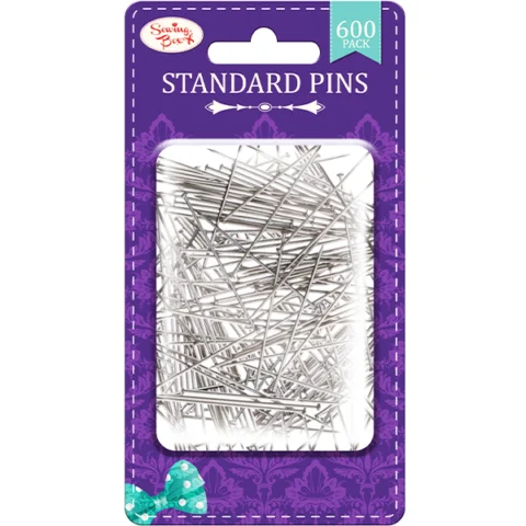 Sewing Box Standard Sewing Pins 600 Pack