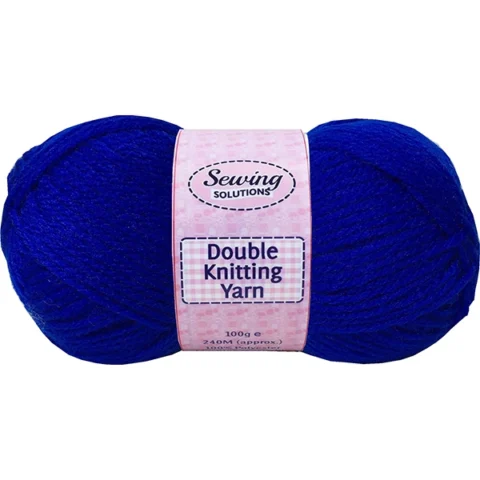 Sewing Solutions Double Knitting Yarn Wool Dark Blue 100g