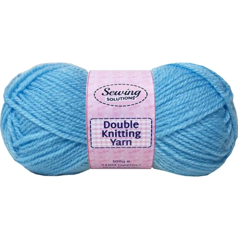 Sewing Solutions Double Knitting Yarn Wool Light Blue 100g