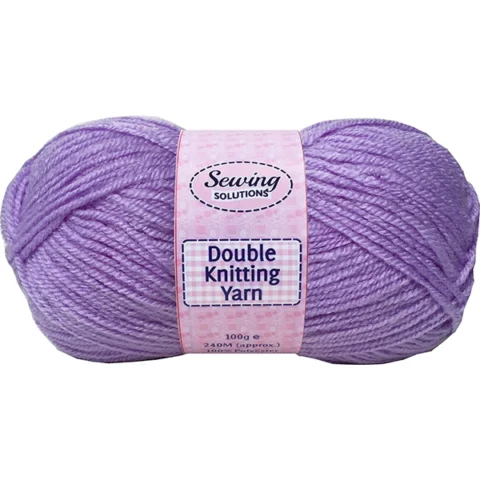 Sewing Solutions Double Knitting Yarn Wool Lilac 100g