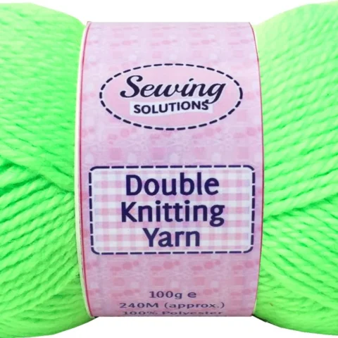 Sewing Solutions Double Knitting Yarn Wool Lime Green 100g