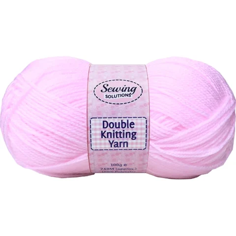 Sewing Solutions Double Knitting Yarn Wool Pink 100g