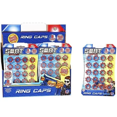 Shot Ring Caps 8 Shot 20pc 160 Caps