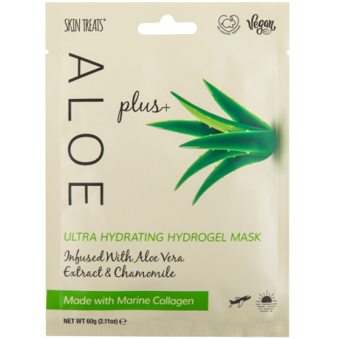 Skin Treats Aloe Plus Collagen Ultra Hydrating Hydrogel Face Mask
