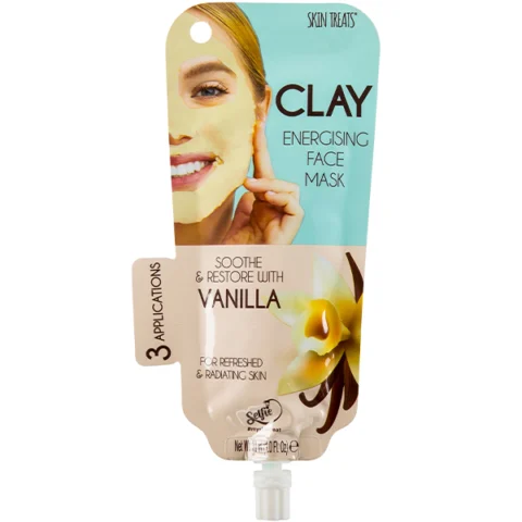 Skin Treats Clay Vanilla Energising Face Mask 3 Applications