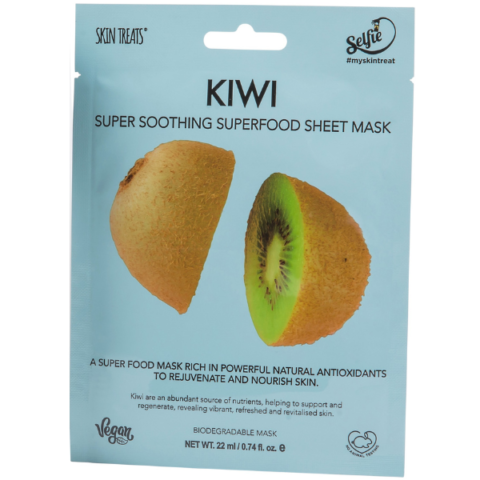 Skin Treats Kiwi Super Soothing Superfood Sheet Face Mask