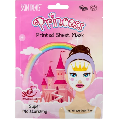 Skin Treats Princess Printed Super Moisturising Sheet Face Mask