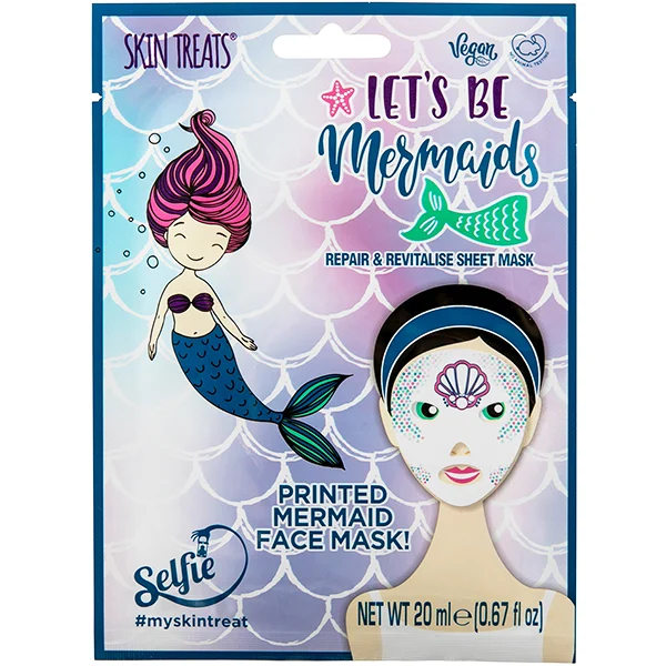 Skin Treats Repair & Revitalise Printed Mermaid Face Mask