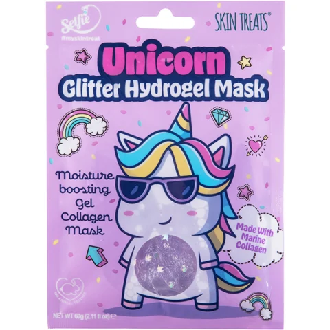 Skin Treats Unicorn Glitter Collagen Hydrogel Face Mask