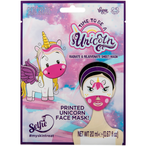 Skin Treats Unicorn Printed Face Mask