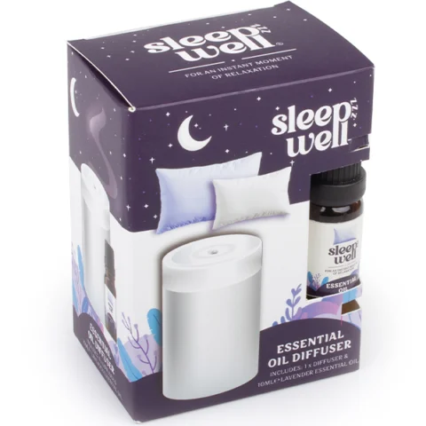 Sleepzzz Well Essential Oil Diffuser with Lavender Oil 10ml