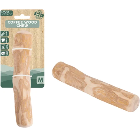 Smart Choice 100% Natural Coffee Wood Dog Stick Medium