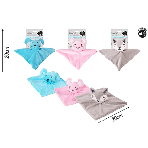 Smart Choice Animal Dog Puppy Comforter Toy Assorted