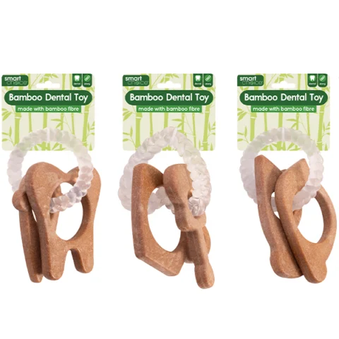 Smart Choice Bamboo Dental Dog Toy Assorted